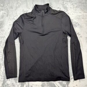 Bogner Mens Black Quarter Zip Performance Ski Base Layer Top Size Medium 48